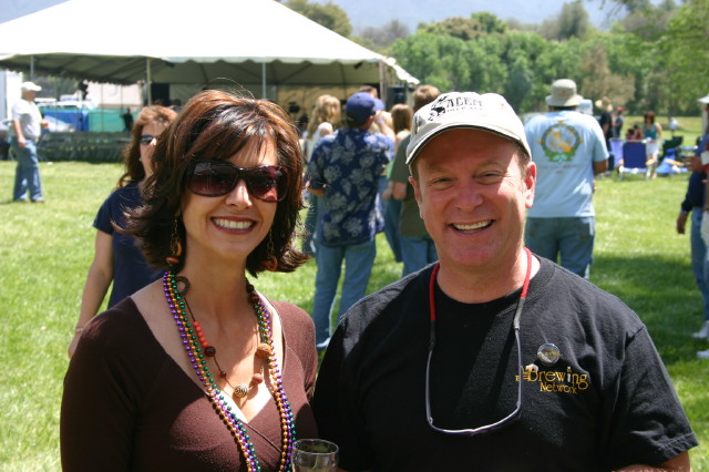Brewmaster Brad's wife and Dr. Scott from The Brewing Network.
