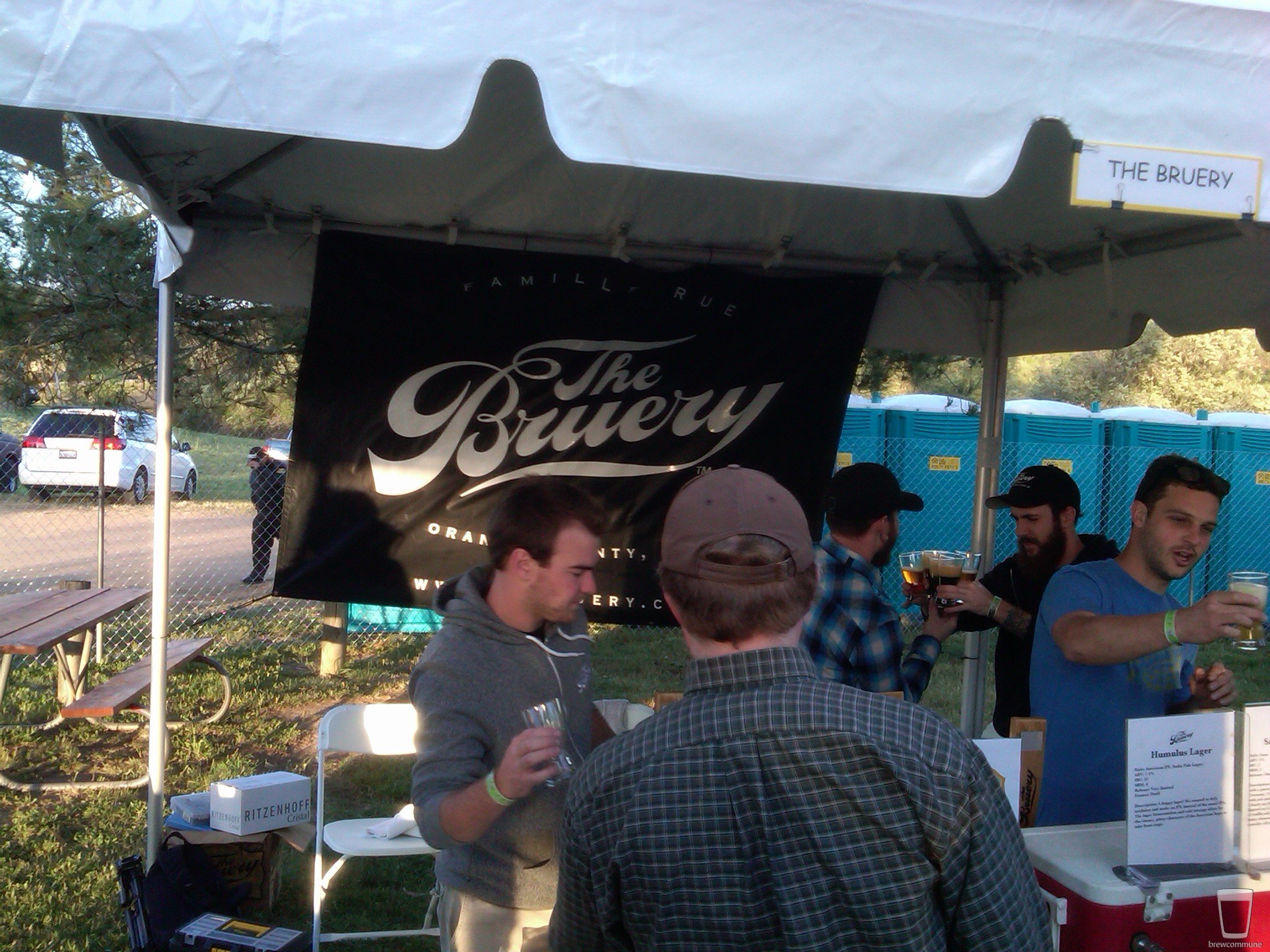 Bruery Booth @ commercial beer tasting
